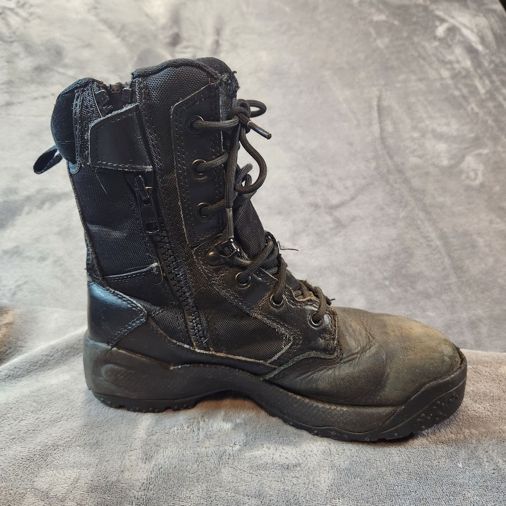 5.11 Tactical Boots Womens 7.5 Black ATAC 2.0 8in Storm Waterproof Zip Work